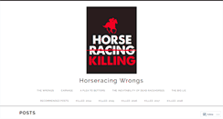 Desktop Screenshot of horseracingwrongs.com
