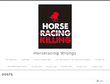 Tablet Screenshot of horseracingwrongs.com